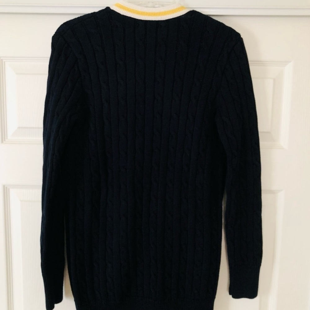 Ralph Lauren Sport Cardigan cable knit 100% cotton size XS Beige - Picture 5 of 5